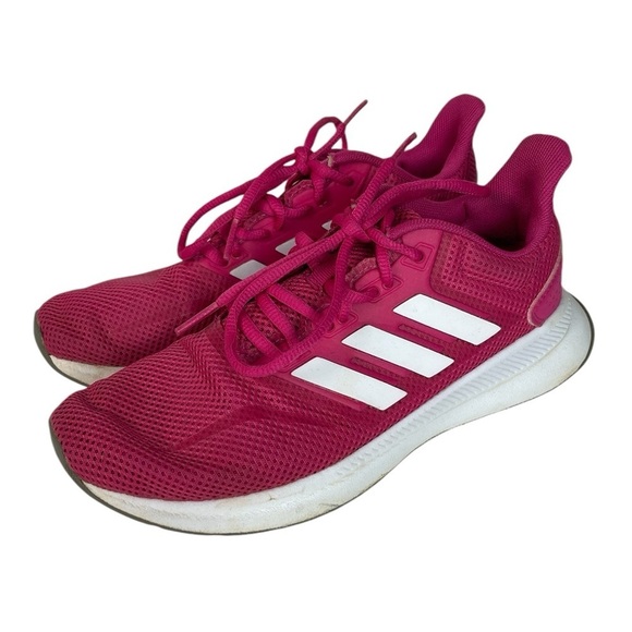 B6 Women’s Adidas 3 Stripe Pink Running Shoes 6 - Picture 1 of 5